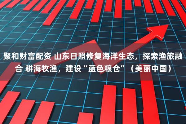 聚和财富配资 山东日照修复海洋生态，探索渔旅融合 耕海牧渔，建设“蓝色粮仓”（美丽中国）